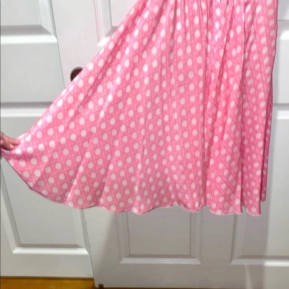 Vineyard Vines Pink Halter Silk Dress fit & flare - Picture 8 of 9